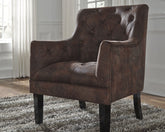 A2Z Furniture - Ashley Furniture - Drakelle Accent Chair - Accent Chair / Mahogany - A3000051